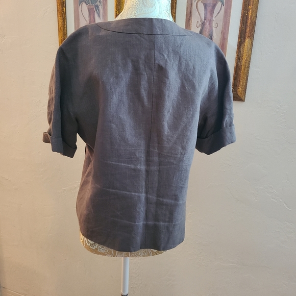 J. Crew Tailored Maybelle Linen Jacket Size 10 - Picture 3 of 6